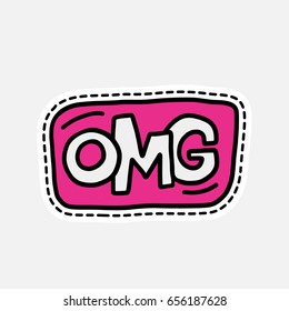 Isolated vector illustration in patch style. Great design for embroidery, sticker or pin.