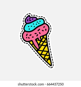 Isolated vector illustration in patch style. Great design for embroidery, sticker or pin.