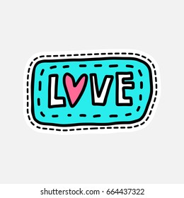 Isolated vector illustration in patch style. Great design for embroidery, sticker or pin.