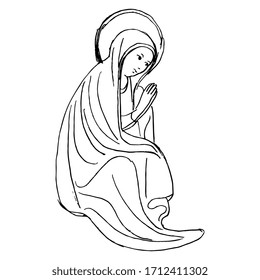 900 Virgin Mary Sketch Images, Stock Photos & Vectors | Shutterstock