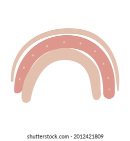 Isolated vector illustration of a rainbow for decoration