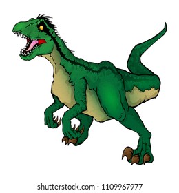 Isolated Vector Illustration Raptor Stock Vector (Royalty Free ...