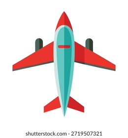 Ilustração vetorial isolada de uma nave espacial de foguete vermelho e um avião de desenho animado voando em alta velocidade, apresentando um estilo de brinquedo 3D retro para viagens espaciais e ícones de tecnologia em um fundo branco