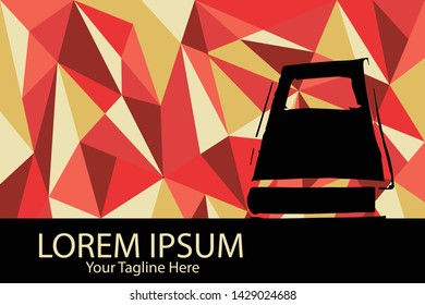 Isolated Vector Illustration Red and Yellow Polygon Geometric of Books. Flat, Icon, Sign, Logo, Symbol, Object, Graphic Design, Element, Background, Print.