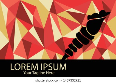 Isolated Vector Illustration Red and Yellow Polygon Geometric of Shells. Flat, Icon, Sign, Logo, Symbol, Object, Graphic Design, Element, Background, Print.