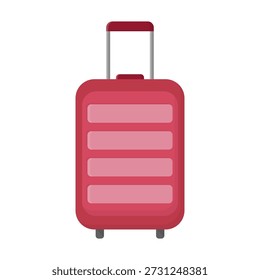 Ilustração vetorial isolada de uma elegante mala de metal prata com uma alça preta e trava segura, perfeita para viagens de negócios ou como uma caixa de equipamento de armazenamento de alumínio durável