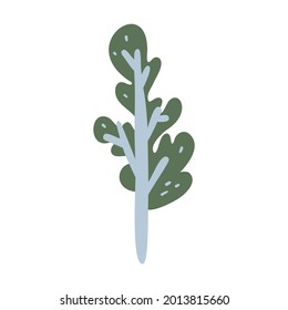 Isolated vector illustration of a tree for decoration