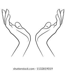 Drawing Two Hands Hd Stock Images Shutterstock