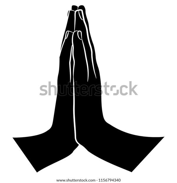 Isolated Vector Illustration Two Human Hands Stock Vector (Royalty Free ...