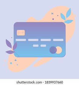 imagen vectorial aislada de una tarjeta bancaria