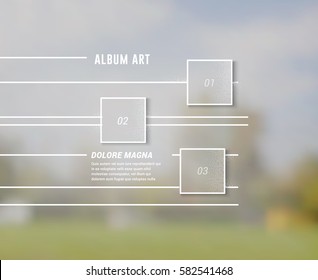 Isolated Vector Infographics Layout Template On A Bright Landscape Photo Background For Your Main Page