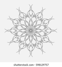 Isolated vector pattern background oriental motif