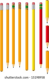 Isolated Vector Pencil Collection