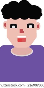 carácter de icono plano de persona vectorial aislada animar