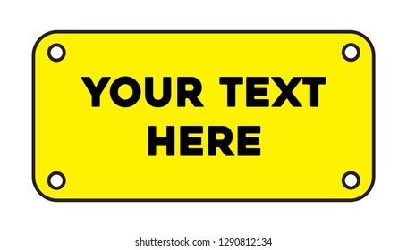 isolated vector plate for your text or advertisement industrial building stylized