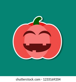Isolated vector pumpkin, Halloween theme