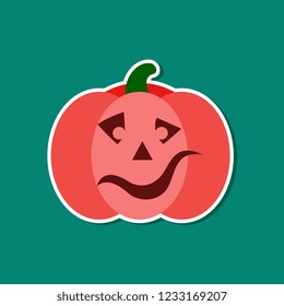 Isolated vector pumpkin, Halloween theme