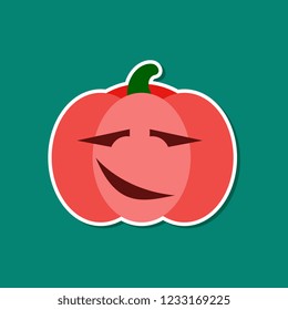 Isolated vector pumpkin, Halloween theme