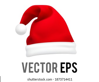 El aislado vector rojo, blanco santa claus que celebra el ícono del partido