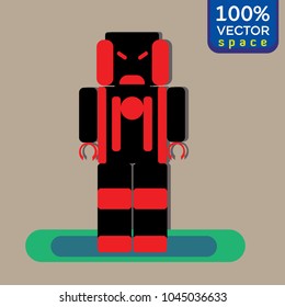 Isolated vector robots in space