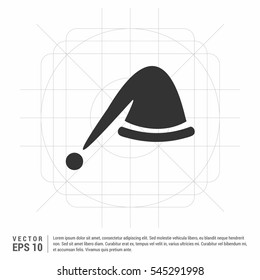 Isolated vector Santa hat illustration

