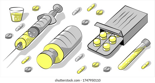 Download Pills Yellow Images Stock Photos Vectors Shutterstock Yellowimages Mockups