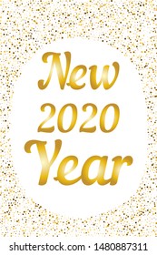 Isolated vector sign symbol. Vertical poster. Christmas winter background. Xmas vector background. Happy new 2020 year, greeting card. Festival decoration card. Creative vector element.