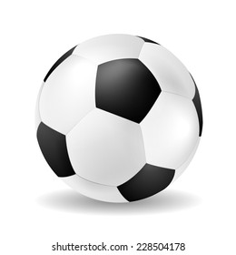 Clausura de una pelota de fútbol vectorial aislada