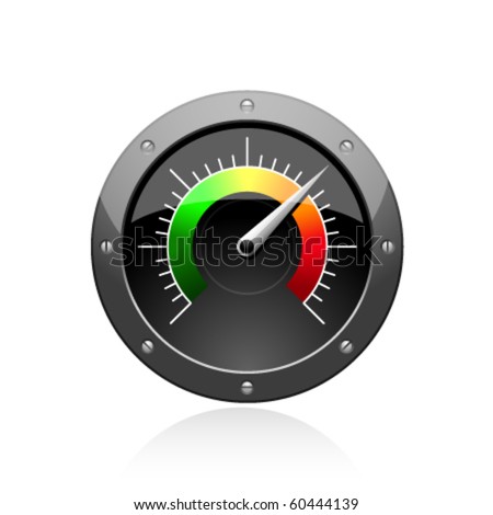 Isolated Vector speed-o-meter