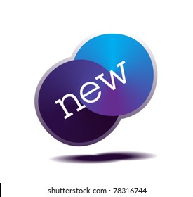Isolated vector tag sticker with shadow / modern design label