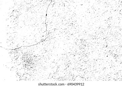 Isolated vector texture, grunge black and white texture vector background