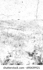 Isolated vector texture, grunge black and white texture vector background