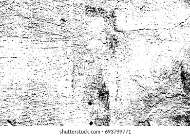 Isolated vector texture, grunge black and white texture vector background
