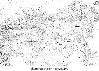 Isolated vector texture, grunge black and white texture vector background