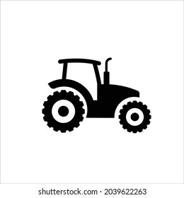 Silhouette des isolierten Vektorgrafik-Traktors