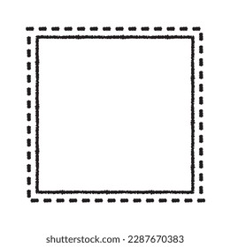isolated vector of vintage frame with no background.