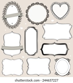 Doodle Frames Collection Stock Vector (Royalty Free) 75478291