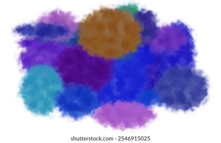 isolated vector watercolor. Watercolor texture, stains, splashes, splashes. on a white background