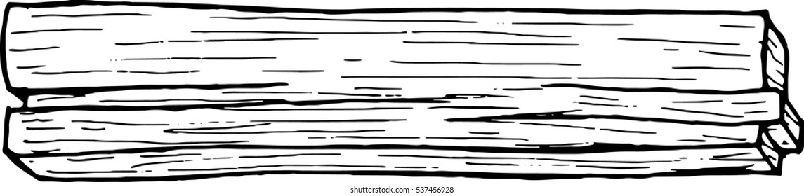 isolated Vector wood plan
