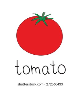 Children tomato drawing Images, Stock Photos & Vectors | Shutterstock