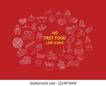 Isolated Vegetable White Line Icon including Onions, Tomatoes, Chilies, Peppers, Cucumbers, Gherkins, Cabbage, Eggplant, Carrots, and other vegetables