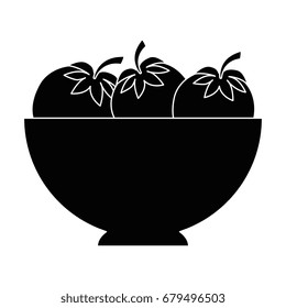 isolated vegetables bowl