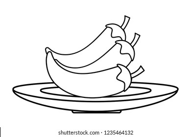 Isolated vegetables design