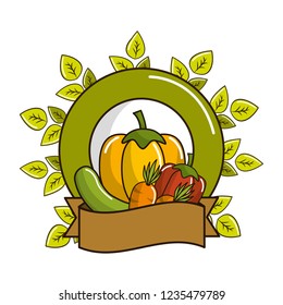 Isolated vegetables design