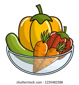 Isolated vegetables design