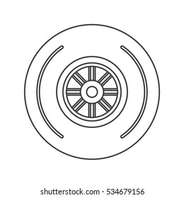 Isolated vehicle wheel design
