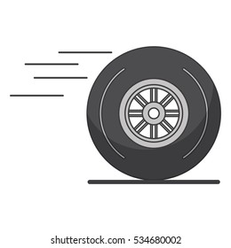 Isolated vehicle wheel design