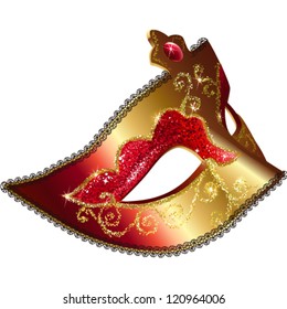 Isolated Venetian carnival mask vector illustration