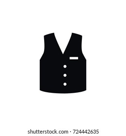 Isolated Vest Icon. Waistcoat Vector Element Can Be Used For Waistcoat, Vest, Cloth Design Concept.