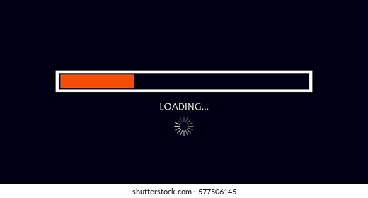Isolated video game bar on a black background, Vector illustration